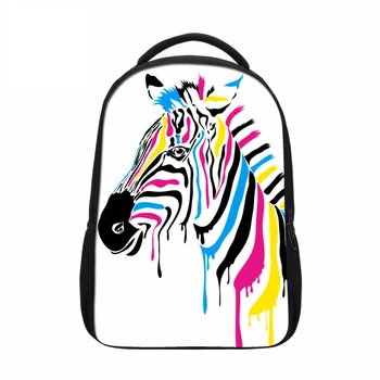 

VEEVANV Fashion Animal Character Children Backpack Boys Zebra 3D Printing Backpack Children School Shoulder Bag Teenager Mochila