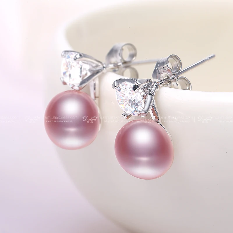 Оригинальное несмыкаемое кольцо Daimi с фиолетовым жемчугом - fashion