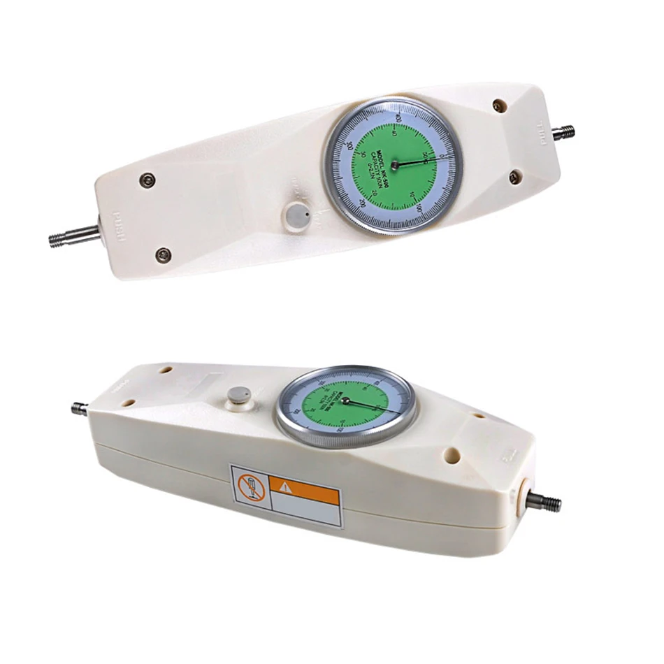 NK-500 Mechanical Push Pull Force Gauge - 500N Analog Dynamometer With 5 Tip Set