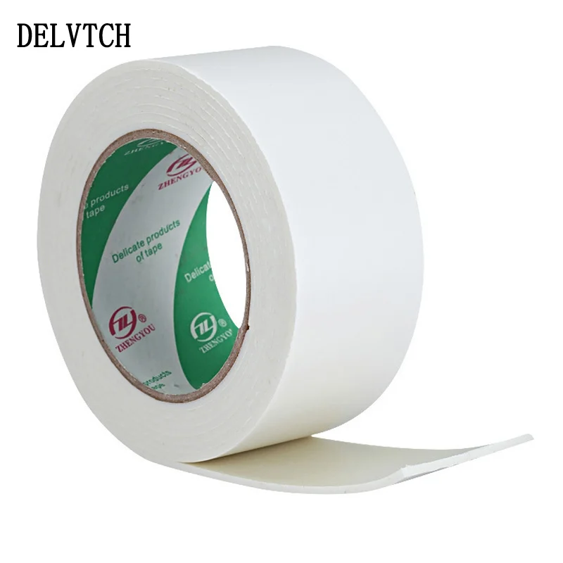 DELVTCH 18/50 мм X 3 м сильный двухсторонней клейкой ленты Стикеры для офиса Семья канцелярские инструмент пена коттоновые лента