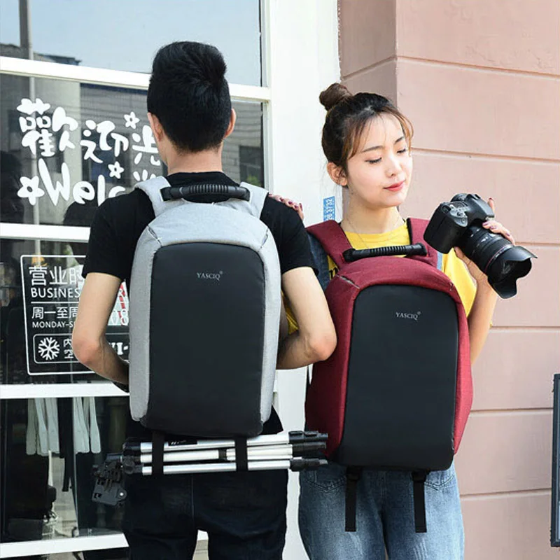 Roadfisher Противоугонный безопасный Водонепроницаемый DSLR SLR камера рюкзак путешествия рюкзак сумка 14 ''ноутбук вкладыш чехол для Canon Nikon sony
