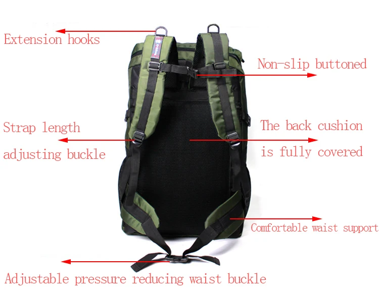 80L водонепроницаемый мужской рюкзак унисекс для путешествий, спортивная сумка для альпинизма, туризма, альпинизма, кемпинга, рюкзак для мужчин