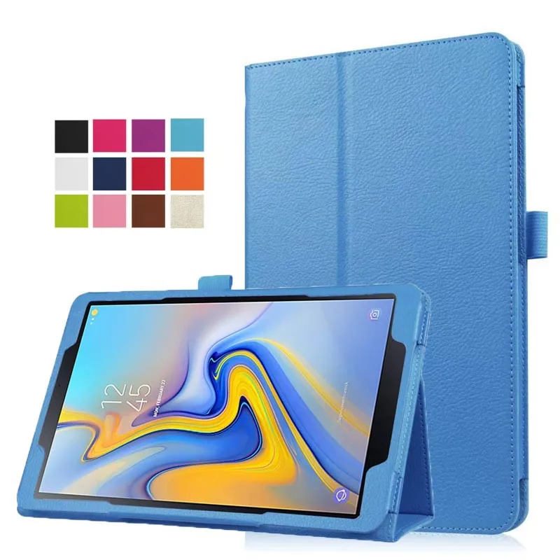 US $234.00 50Pcslot Premium Vegan Leather Stand Cover with Auto SleepWake For Samsung Galaxy Tab A 105 2018 Model SMT590T595 Tablet