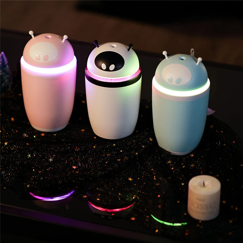 

500ML Mini Portable USB Charging Mist Humidifier Cute Cartoon Design Air Purifier Mist Maker Sprayer improve air quality P49