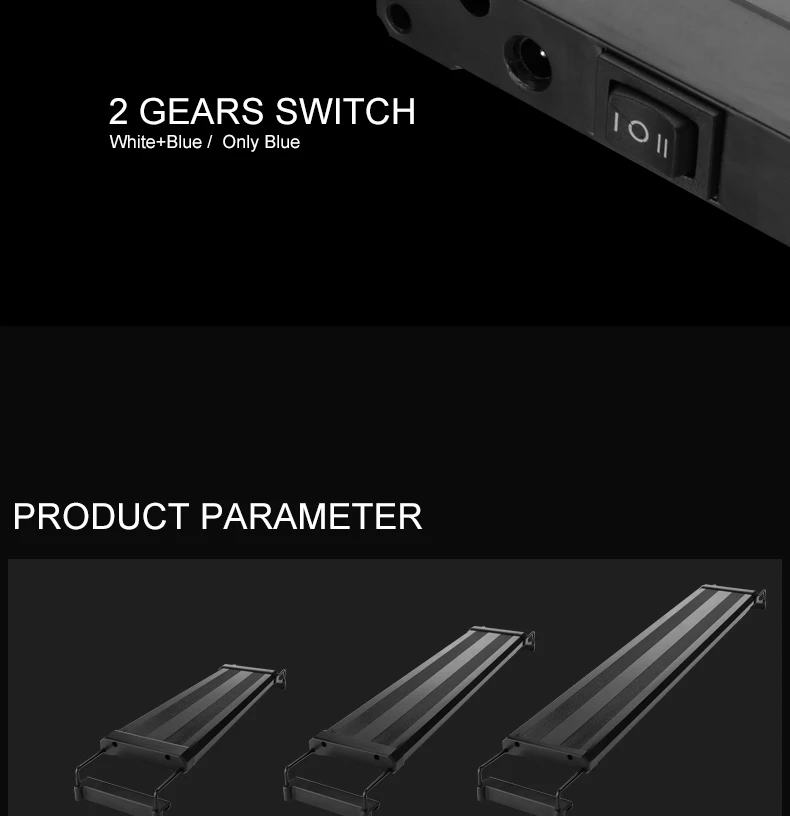 117-138 см аквариумный светодиодный светильник ing освещение для водных растений светильник для аквариума с выдвижными кронштейнами подходит для аквариума