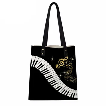 

Women Luxury Brand Designer PU Piano Pattern Handbags Woman Casuals Tote Bags Mujer Shoulder Bags Student Schoolbag