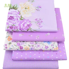 Chainho, фиолетовый цветочный принт саржевая хлопковая ткань для поделок шитья для детей/простыня, подушка, подушка, материал для штор