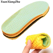 1Pair Reathable Deodorant Insole Men And Women Mesh EVA Lightweight Insole Sports Bcomfortable Soft Running Cushion Insoles