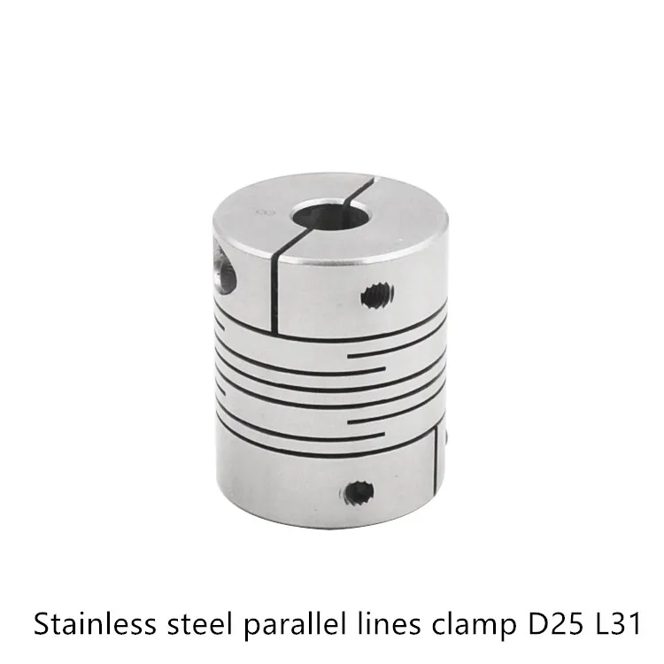ball screw coupler 316 stainless steel parallel lines clamp D25mm L31mm