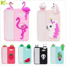 Фотография KL-Boutiques 3D Unicorn Cartoon Case sFor Samsung Galaxy S8 Plus Fundas Fruits Cactus Flamingo Toys Soft Silicon Phone Cover