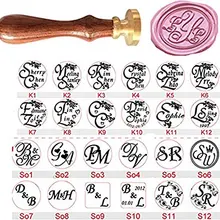 Индивидуальный заказ 128 стилей персонализированные Дизайн письма имя Дата логотип Аватар свадебное приглашение Воск уплотнительное Stamp Set