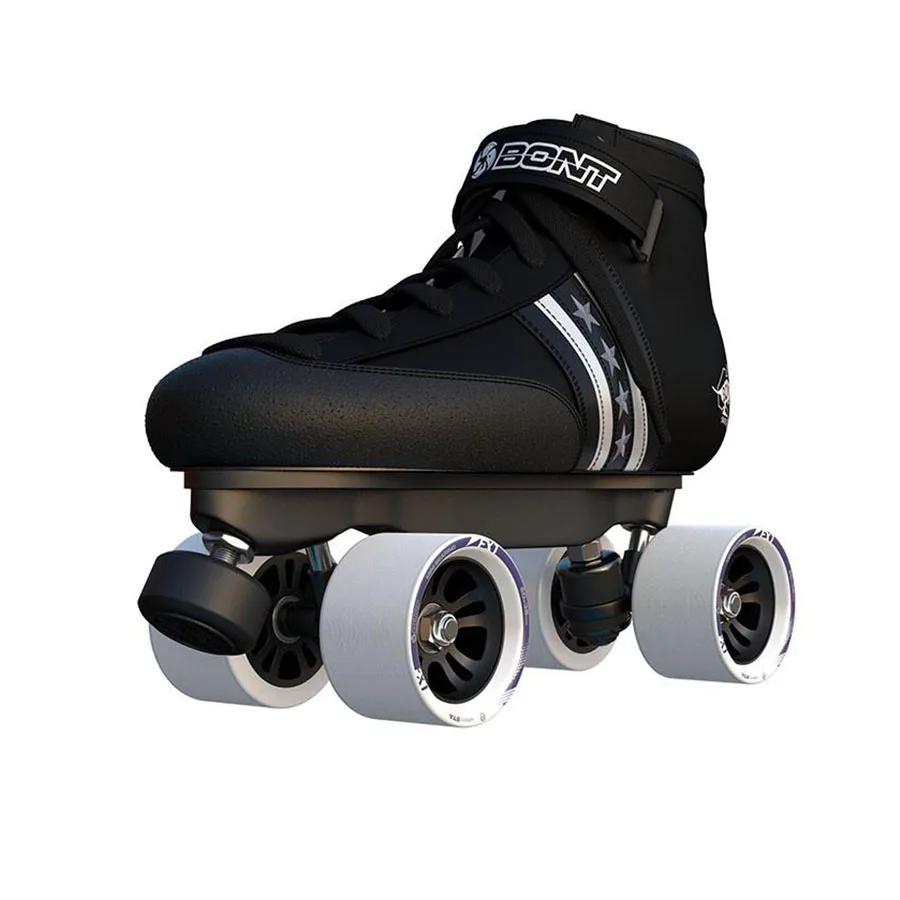 الأصلي بونت Quadstar مزدوجة زلاجات دوارة جلد طبيعي Heatmouldable Glassfiber التمهيد قاعدة 4 عجلات أحذية التزلج Patines
