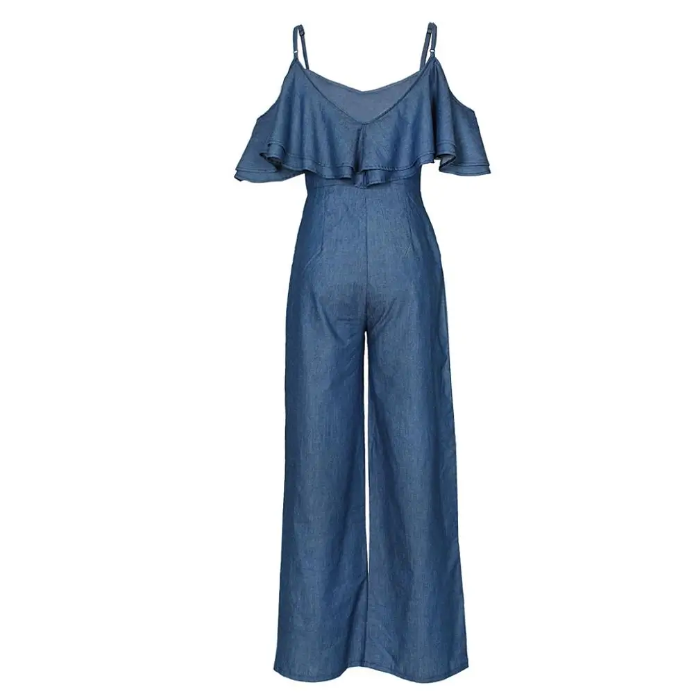 ruffle strap jumpsuit