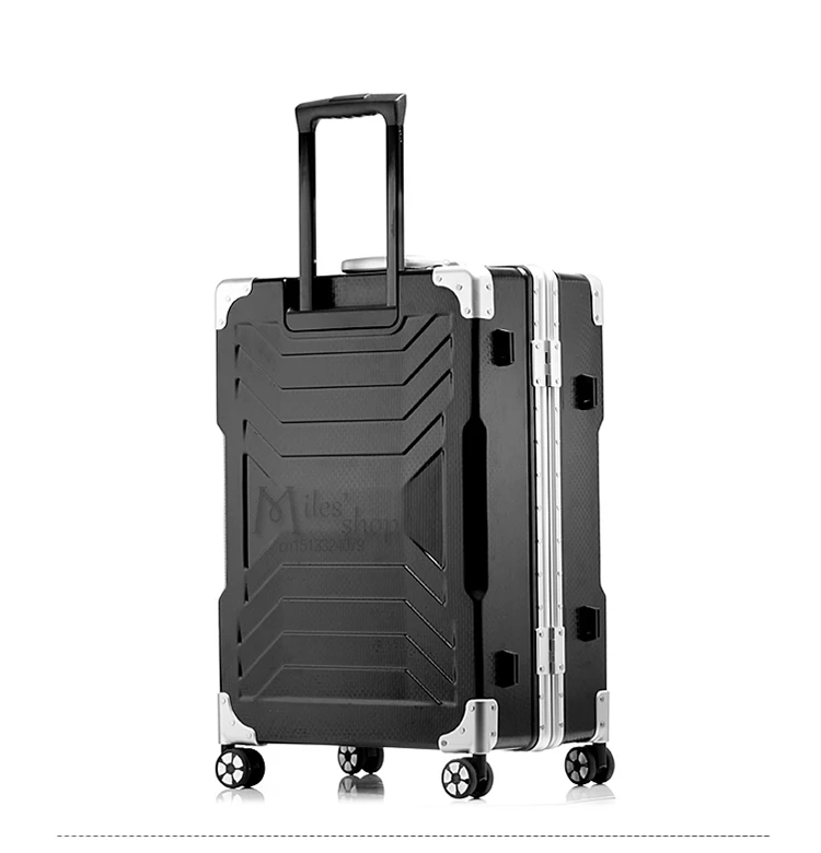2017 творческая Алюминий рама Spinner Прокатки багажную тележку колеса Алюминий чемодан