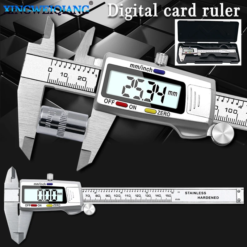 6 Inch 150mm digital calipers Stainless Steel Electronic Digital