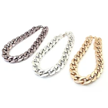 Горячая Мода Популярные ювелирные изделия массивные Цепочки Кулон нагрудное ожерелье чокер