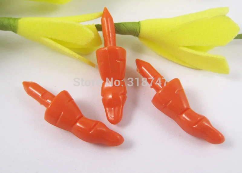 

8*27mm Plastic Witch Nose for toy Doll Accessories 12pcs/lot F0504