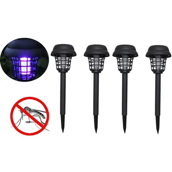 

Solar Powered LED Light Mosquito Pest Bug Zapper Insect Killer Lamp Garden outdoor Flickering