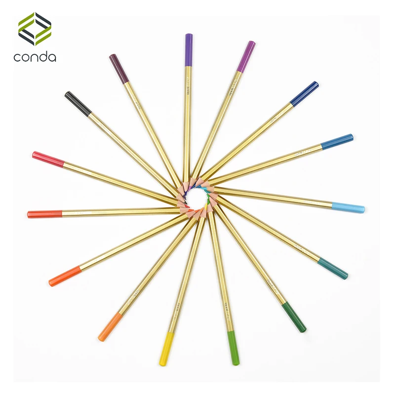 

Conda 24pcs Watercolored Pencil Painting Set lapis Non-toxic de cor Oily Color Pencil Writing Pen Office & School Supplies