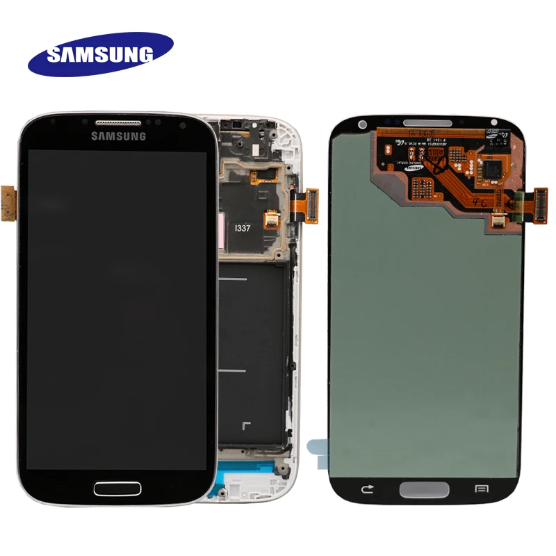 5,0 ''Супер AMOLED для SAMSUNG Galaxy S4 ЖК-дисплей с рамкой GT-i9505 i9500 i9505 i337 i9506 i9515 сенсорный экран дигитайзер