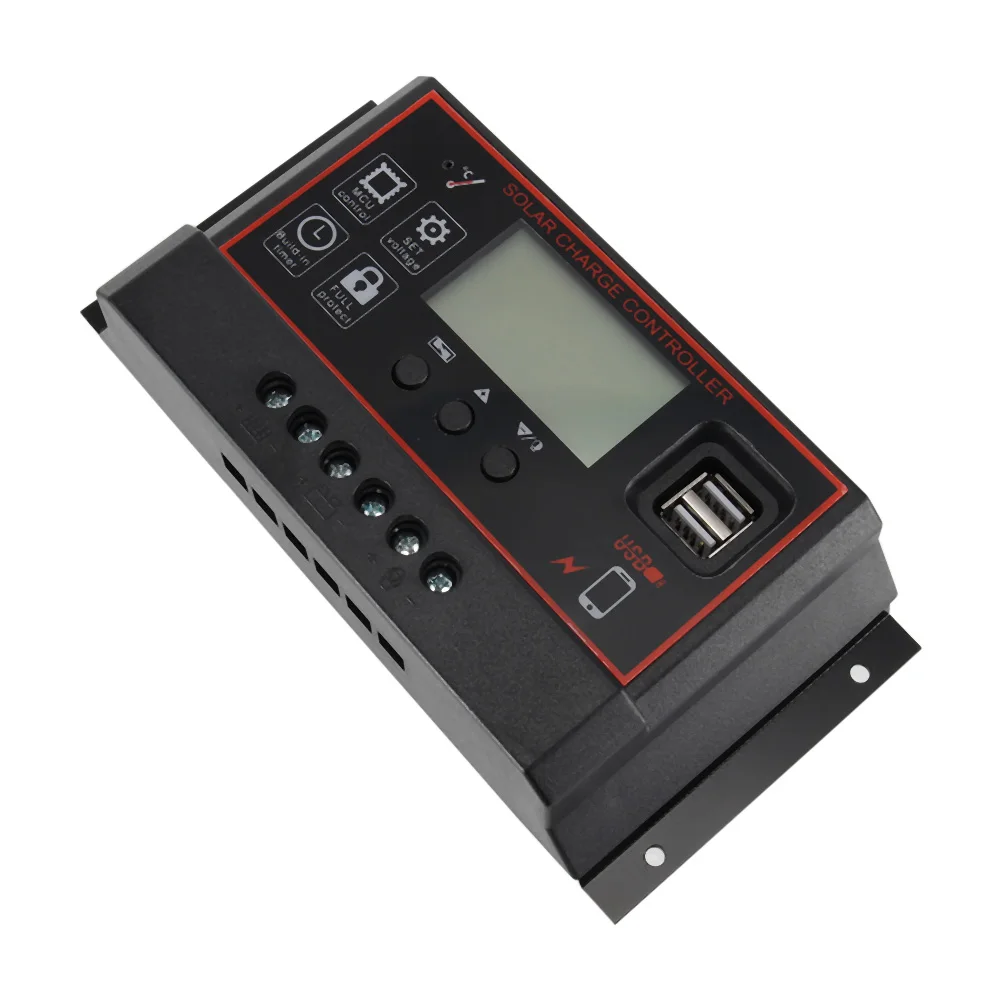 

Solar Controller 12V 24V High Power Dual USB Charging PWM Durable For Mobile Phone JDH99