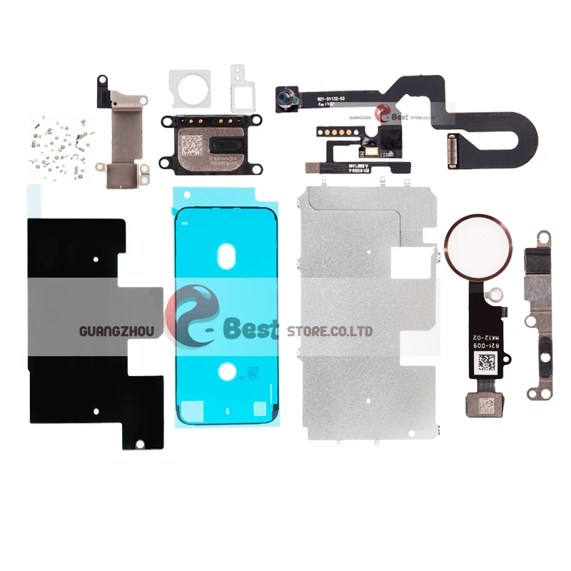 

5set Full Set Spare Parts for iPhone 8G 8 PLUS with Home Button+Speaker+Flex Cable+Front Camera Repair Parts