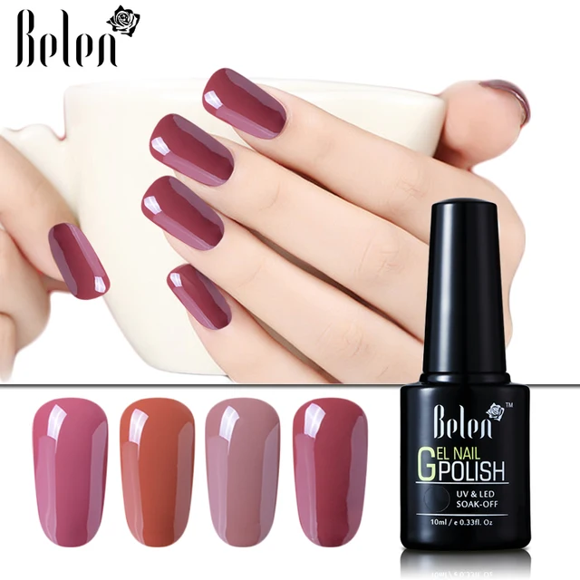Us 194 33 Offbelen 10ml Nude Color Series Uv Gel Nail Polish Vanish Nails Art Lacquer Vernis Semi Permanent Gel Nail Varnishes Gelpolish In Nail