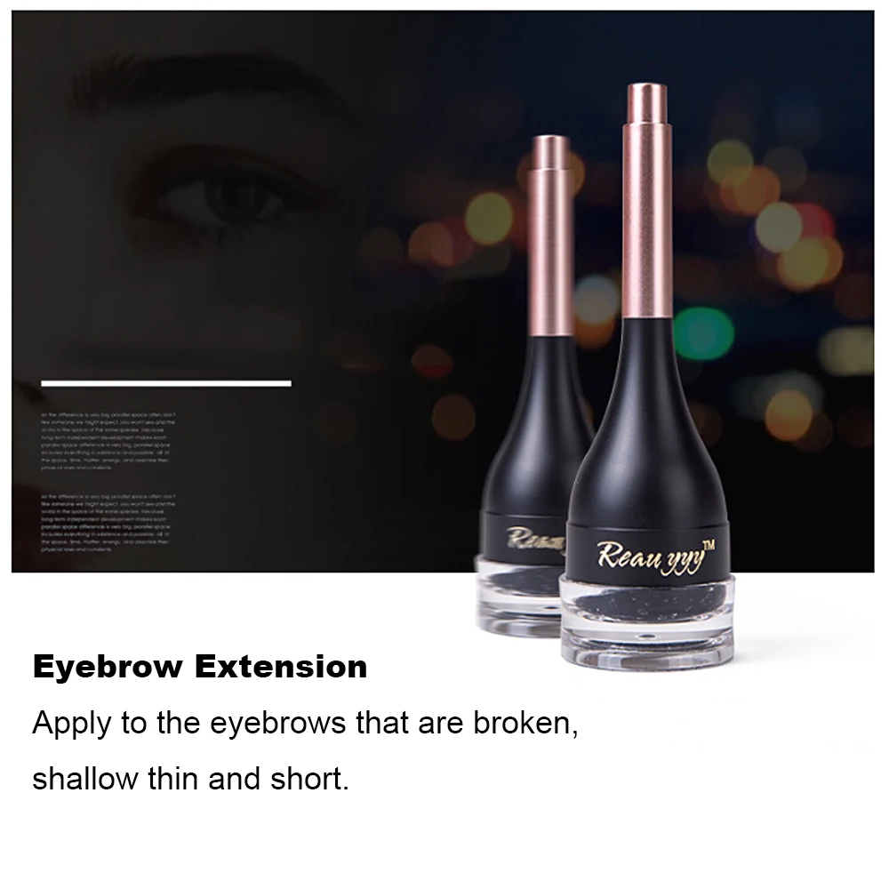 3D Eyebrow Extension Fiber Gel Cream 5g with Brush Waterproof Eyebrow