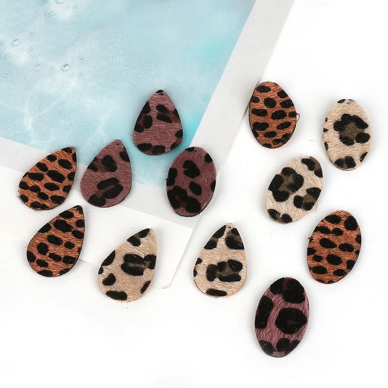 

Fashion PU Leather 2-4pcs/lot Pendant for DIY Earrings Necklace Jewelry Accessories For Girl Women