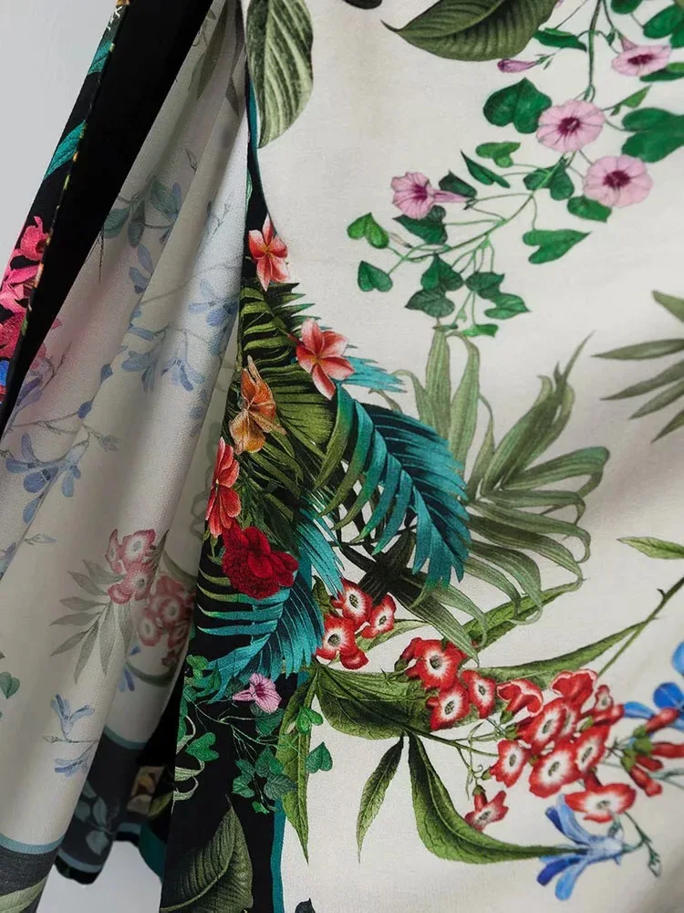 Этнические Листья цветочный принт с поясом кимоно рубашка Ретро бандажный длинный кардиган блузка топы blusas chemise femme blusa