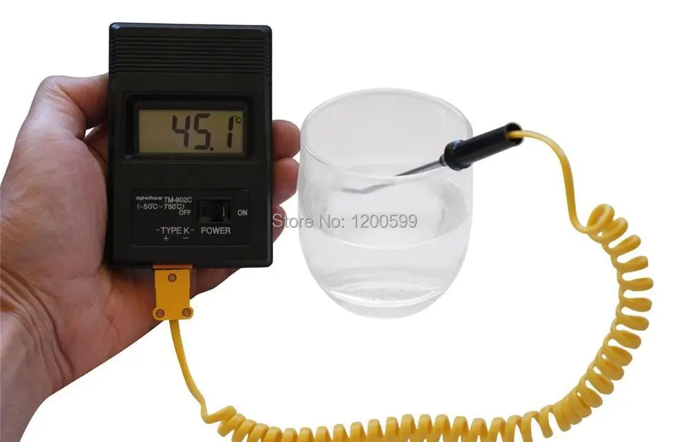 TM-902c температура метр tm902c цифровой термометр+ термопары Датчик иглы