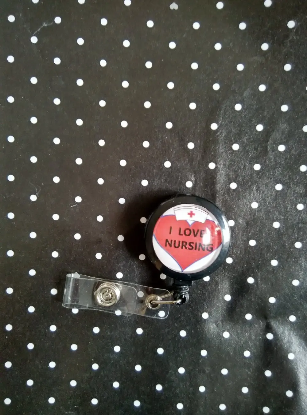 Retractable badge holder ID I Love Nursing Nurse Medical 10pcs/lot