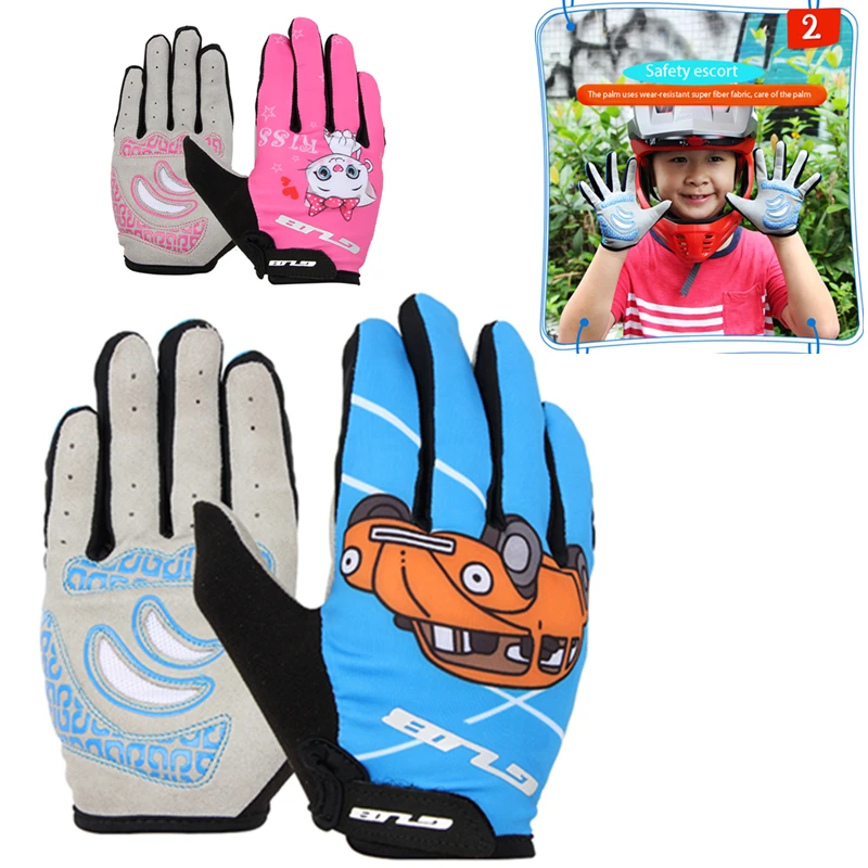 

GUB S022 Children Bicycle Gloves Outdoor Sports Half Finger Gloves Gym Weight Lifting Workout Jogging Running Exercise for Kids