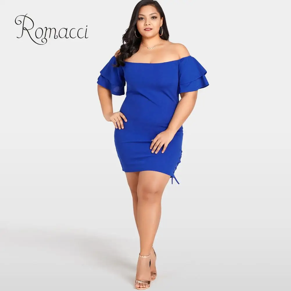 off the shoulder bodycon dress plus size