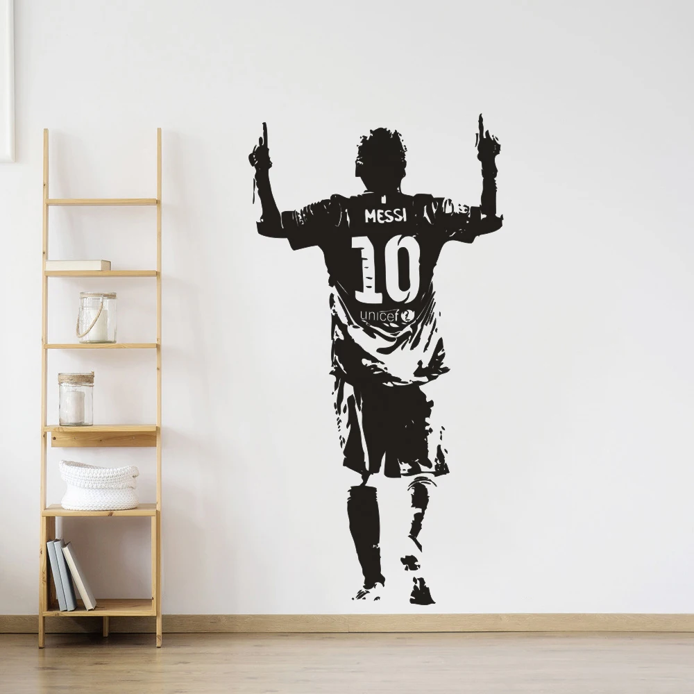Vinyl Wall Stickers Football Player Wall Decal Soccer Football Star
