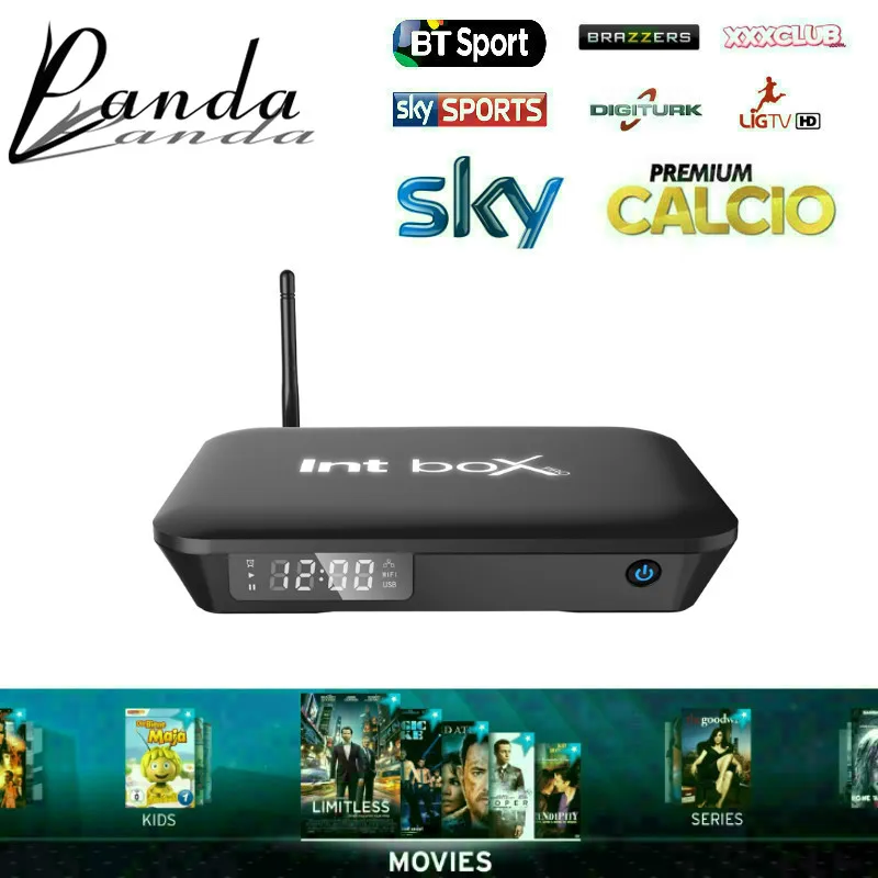  I8 Android intbox TV box s912With Super IPTV 1300 live channel+7000 VOD Movies Europe iptv Italy IPTV Amlogic eight core 8/2GB 