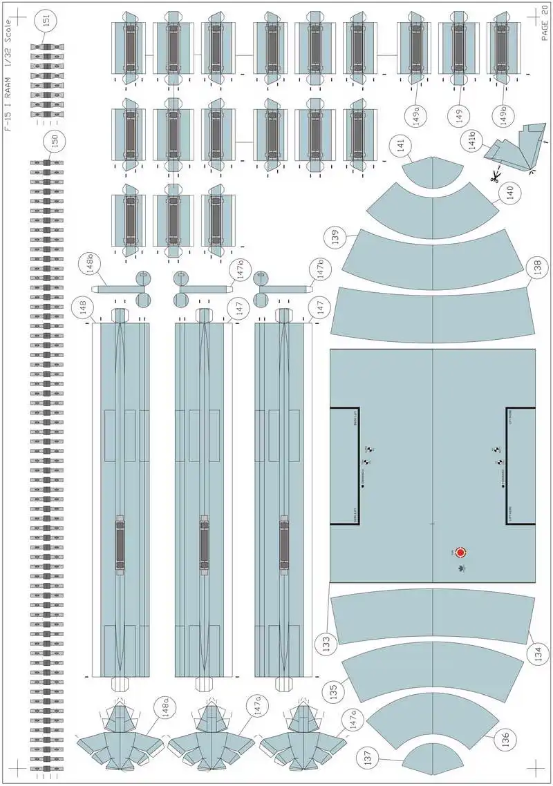 60 см длина самодельная Бумажная модель 1:32 Масштаб F-15I RAAM Dual-roal Fighter версия высокой четкости 3D Трафарет для бумаги "сделай сам" игрушка
