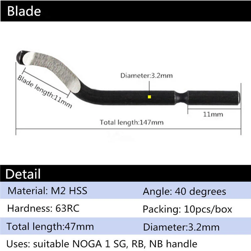 Burr Deburrer 360 Rotated Practical Convenient Deburring Blades NB1100 63RC Brand New High Quality.Hot Sale