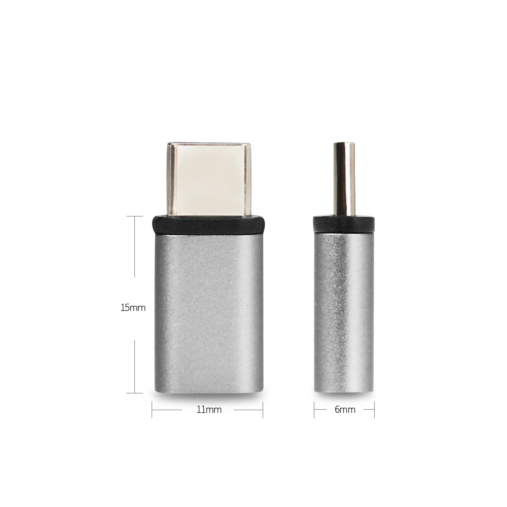 Металлический Micro USB для type-C адаптер конвертер «Мама-папа» Micro-USB разъем USB-C для Xiaomi HuaWei Nexus 5X6 P мобильный телефон