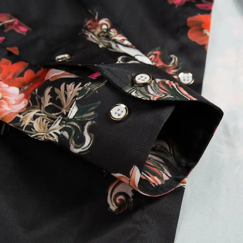 Гавайские новые модели рубашек белая рубашка модная Camisa masculina Повседневная блуза с длинными рукавами Мужская белая черная