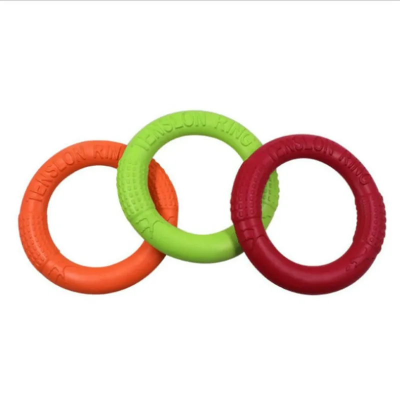 كلب لعبة تدريب تحلق أقراص حلقة الكلب مضغ الأسنان لعب الكلب المحمولة في الهواء الطلق التفاعلية التدريب للشركات الصغيرة كلاب متوسطة وكبيرة ال...