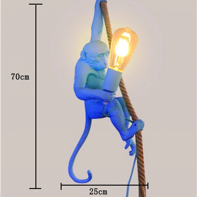 Скандинавский стиль светодиодный фигурки обезьян из мастики настольная лампа прикроватная для спальни простое украшение на стол для дома современные светильники Новинка осветительная арматура - Цвет абажура: I