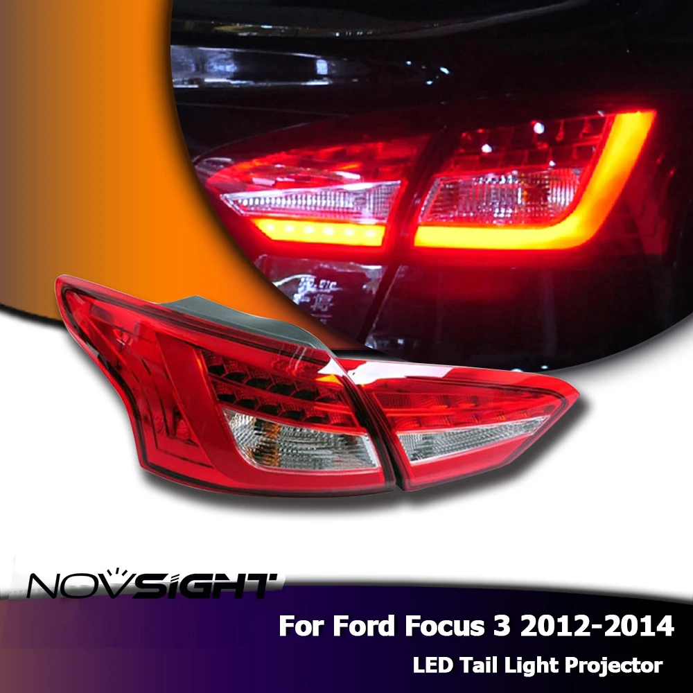 

NOVSIGHT H7 LED Tail Light Projector Turn Signal Car Headlight Bulb For Ford Focus 3 2012-2014