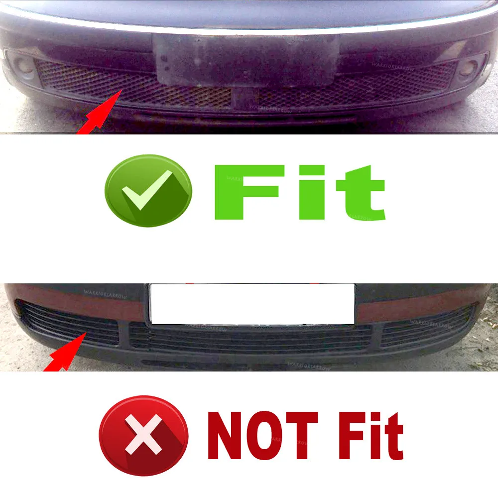 x3 Set Front Fog Light Lamp Bumper Grille Left