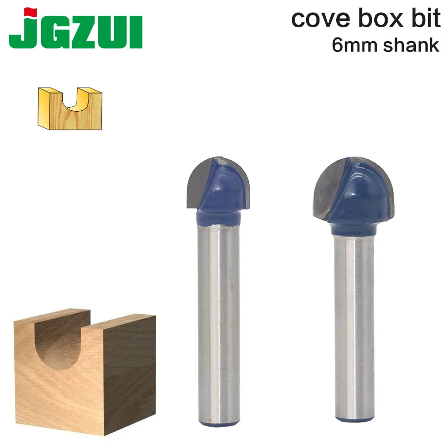 Core Box Router Bit 1/2" Radius 6" Shank Cutter Tools For Woodworking