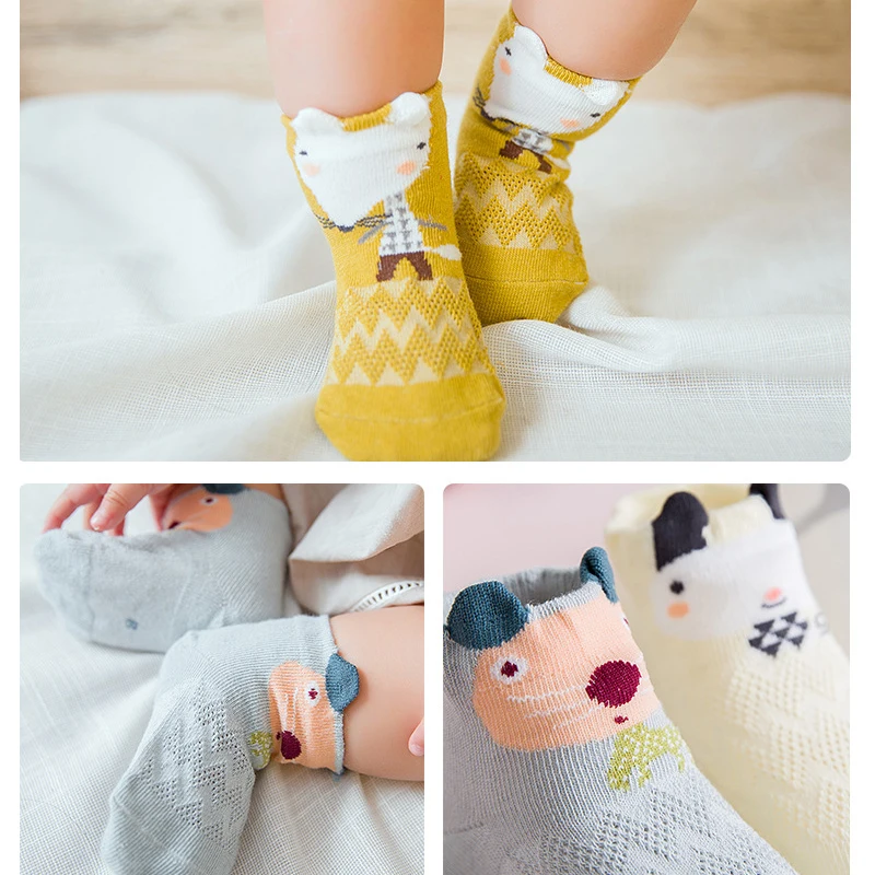 5 Pairslot 2018 Summer Baby Socks for Girl Breathable Cotton Mesh 0-3 Y Baby Girl Socks Meias Infant Toddler Baby Accessories