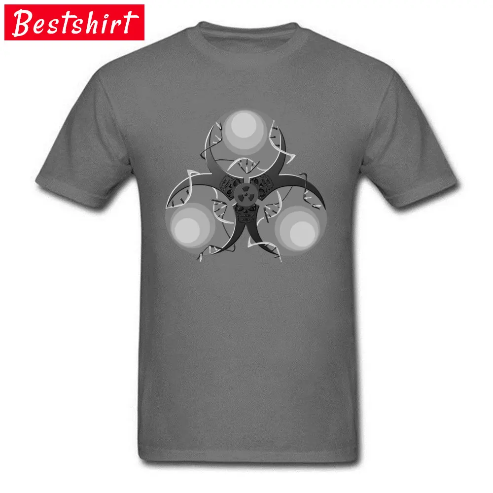Cheap Death Virus Biohazard Printed Short Sleeve T Shirts Autumn Crewneck 100% Cotton Tops Shirts for Students T Shirts Summer Death Virus Biohazard carbon