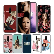 Killing Eve Soft Black Silicone Case Cover for OnePlus 6 6T 7 Pro 5G Ultra-thin TPU Phone Back Protective