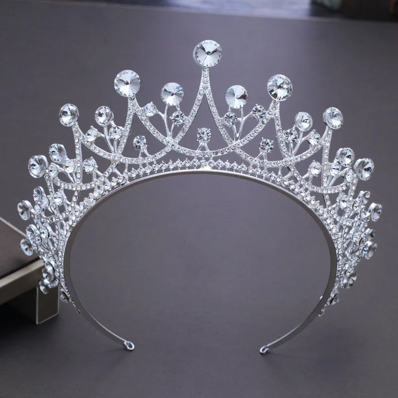 

Bride Crowns and Tiaras Hair Accessorie Luxury Crystal Princess Crown Wedding Headdress Diadem Bridal Rhinestone Headpiece CR156
