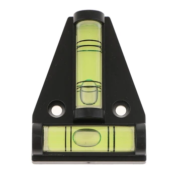 

T-Type Mini Bubble Spirit Level Measuring Device Triangular Indicator For RV 43x55mm